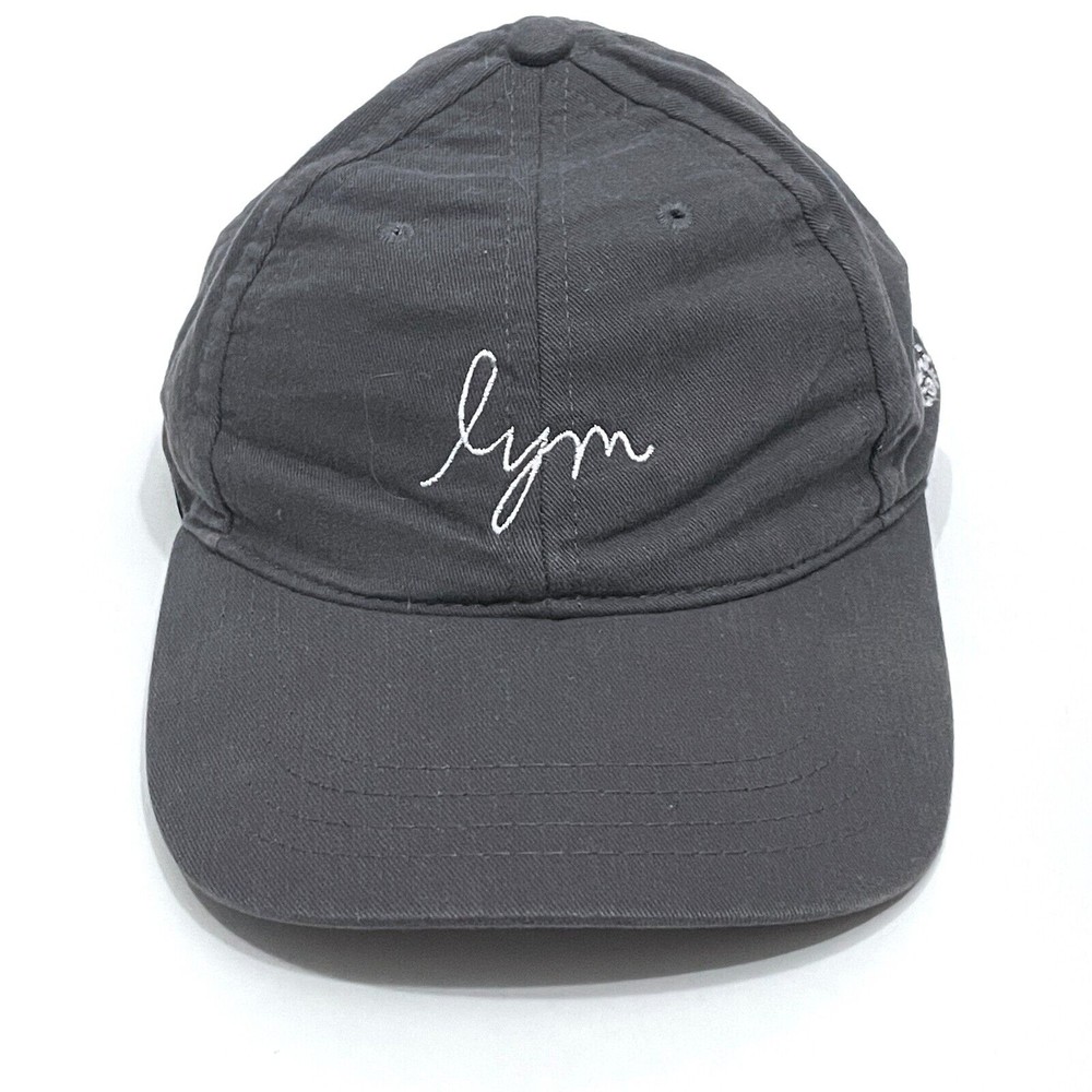 LYM Love Your melon Hat Adjustable Strap Back Gray Ball Cap Made in USA Cotton